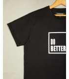 تیشرت مشکی Moderate Basic - Do Better